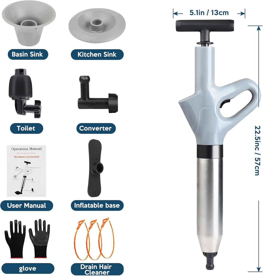 Toilet Plunger Set