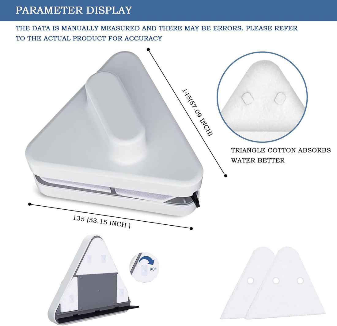 Double-Sided Window Cleaner Glass Wiper