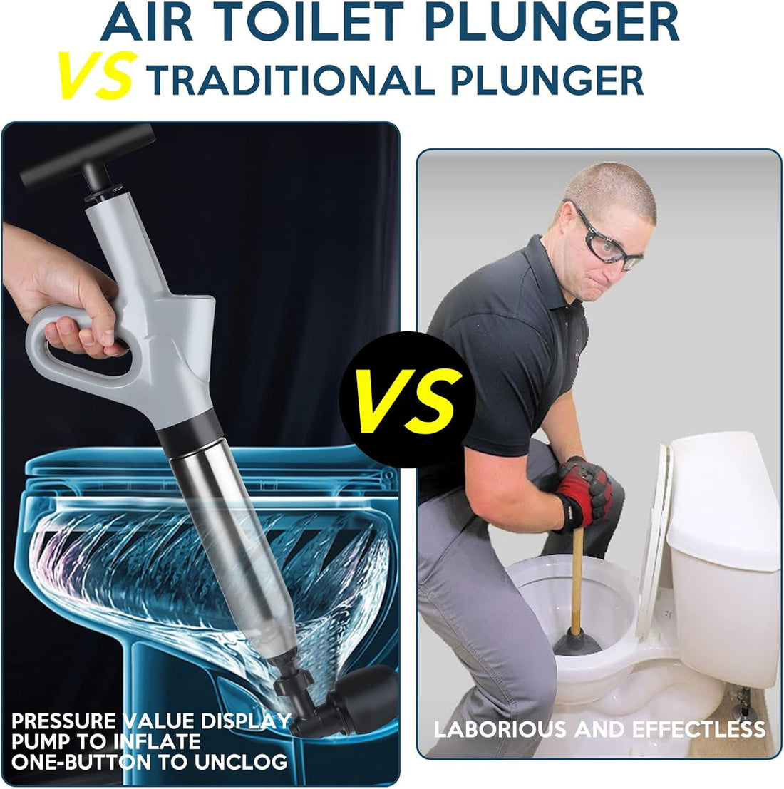 Toilet Plunger Set