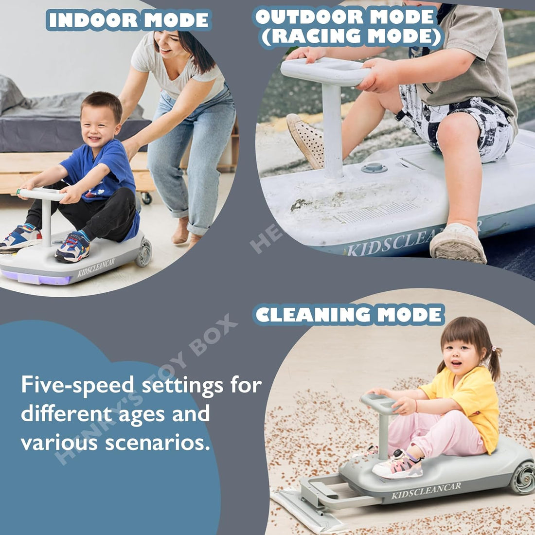 Portable Cleaning Go Kart For Kids
