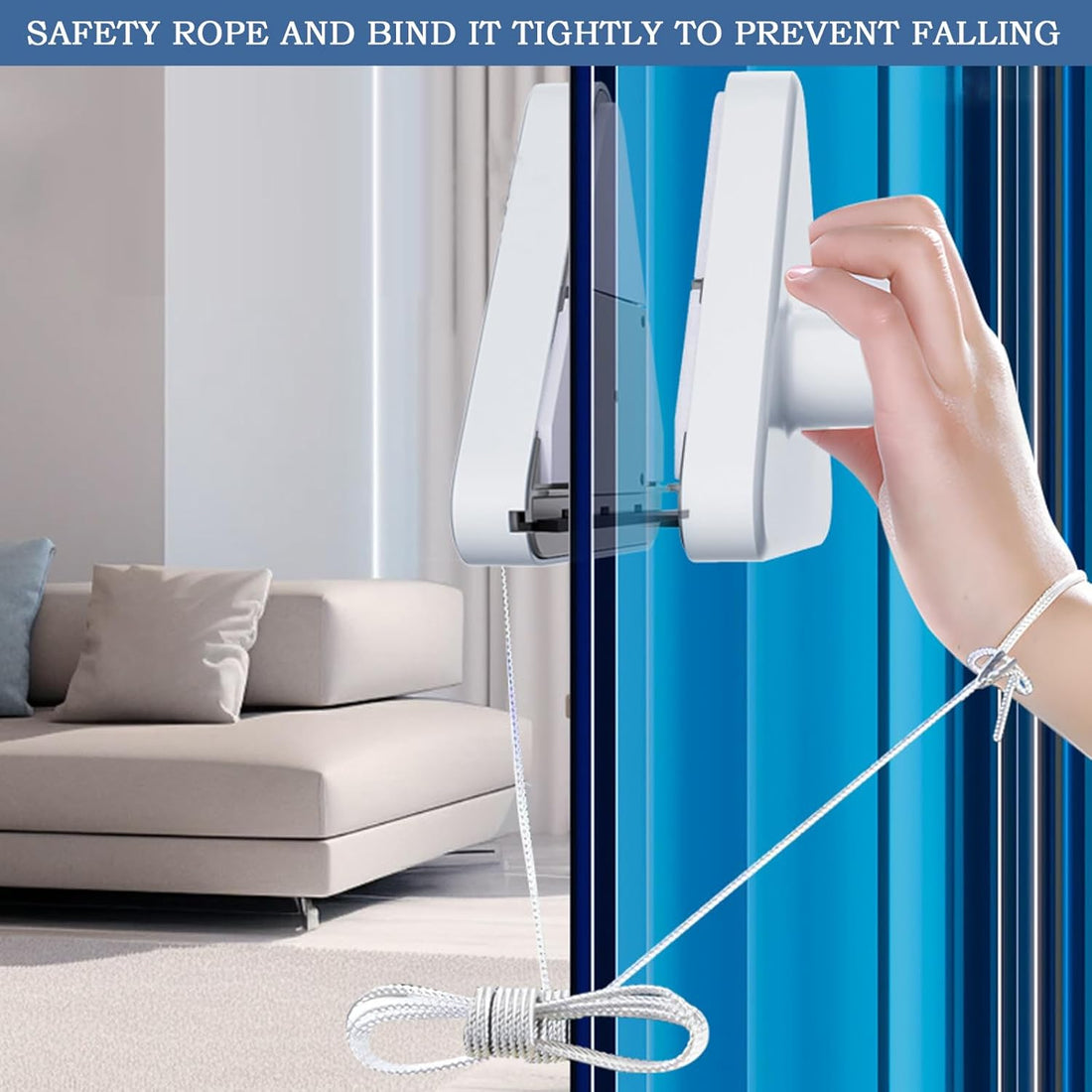 Double-Sided Window Cleaner Glass Wiper