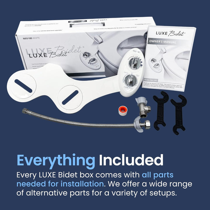 Self-Cleaning, Dual Nozzle Bidet Attachment for Toilet Seat