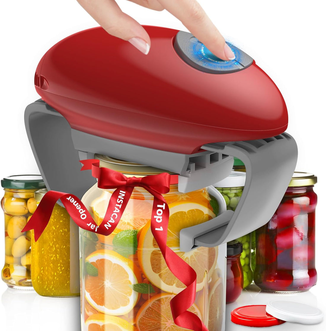 Higher Torque and One Touch Electric Jar Opener