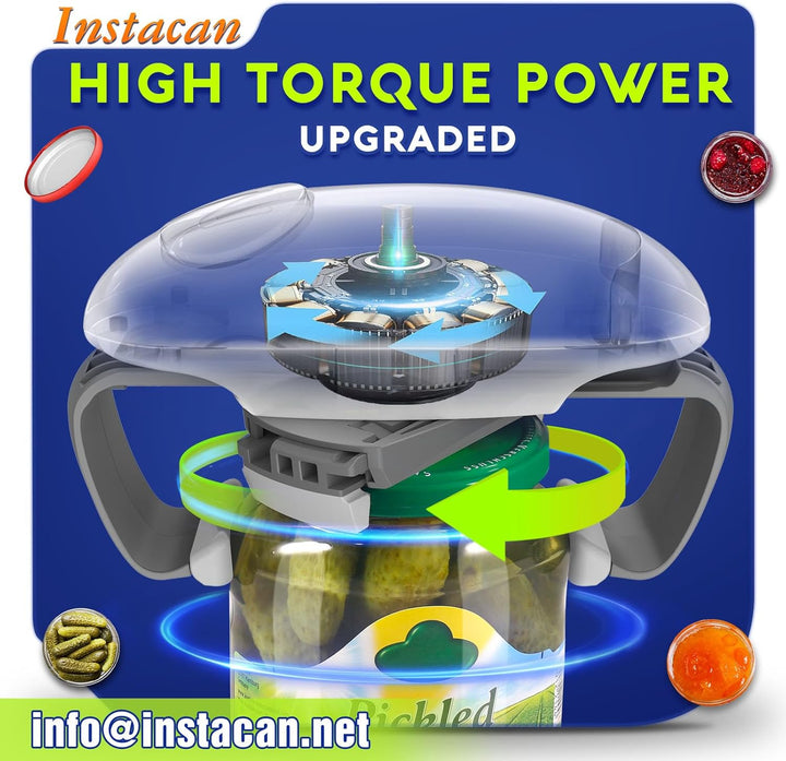 Higher Torque and One Touch Electric Jar Opener