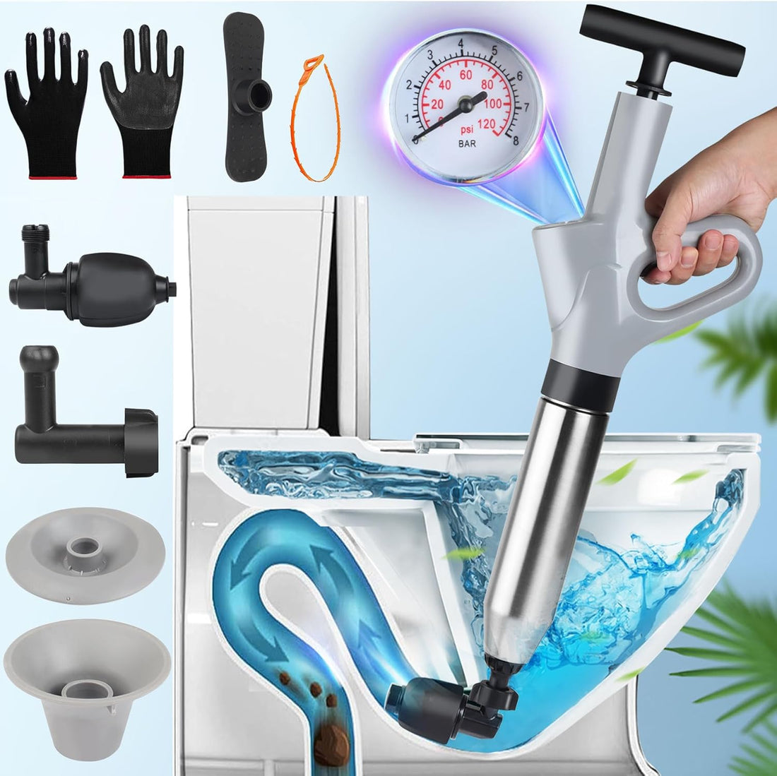 Toilet Plunger Set